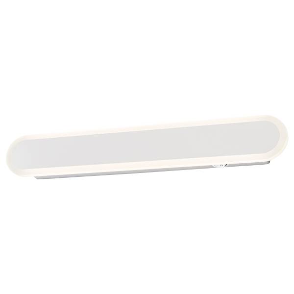 LED-Wandleuchte Stretto - Eisen / Acrylglas - Weiß - Breite: 39 cm