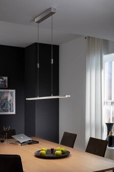 LED-Pendelleuchte Metz - Eisen - 1-flammig - Breite: 90 cm