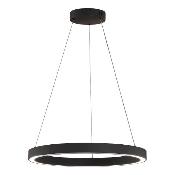 LED-Pendelleuchte Sirko Typ B - Eisen / Acrylglas - Schwarz - 1-flammig