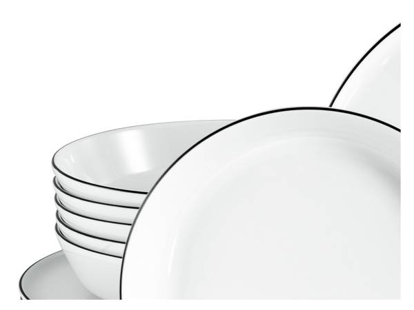 Tafelservice Chef Collection 12-teilig - Multicolor - Porzellan - 29 x 25 x 30 cm