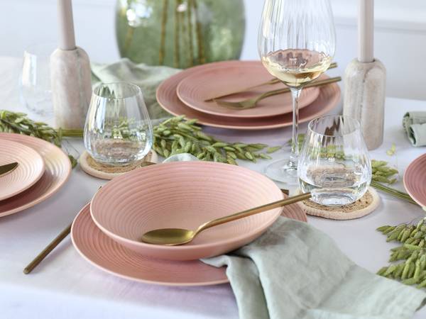 Tellerset Catania 12-teilig - Pink
