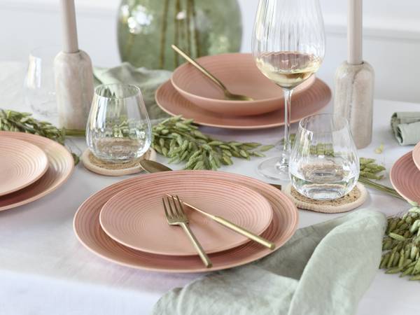 Tellerset Catania 12-teilig - Pink