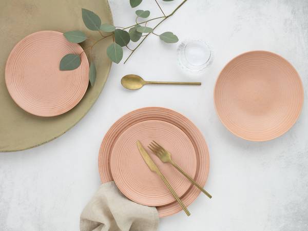 Tellerset Catania 12-teilig - Pink