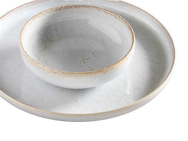 Tellerset Vintage 12-teilig - Weiß - Keramik - Andere - 42 x 40 x 36 cm