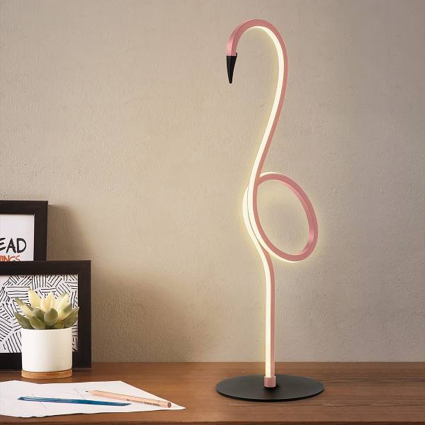Tischleuchte Flamingo - Stahl / Kunststoff - 1-flammig - Pink