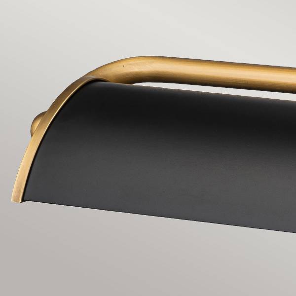 Wandleuchte Winchflied - Stahl - 1-flammig - Schwarz - Breite: 70 cm