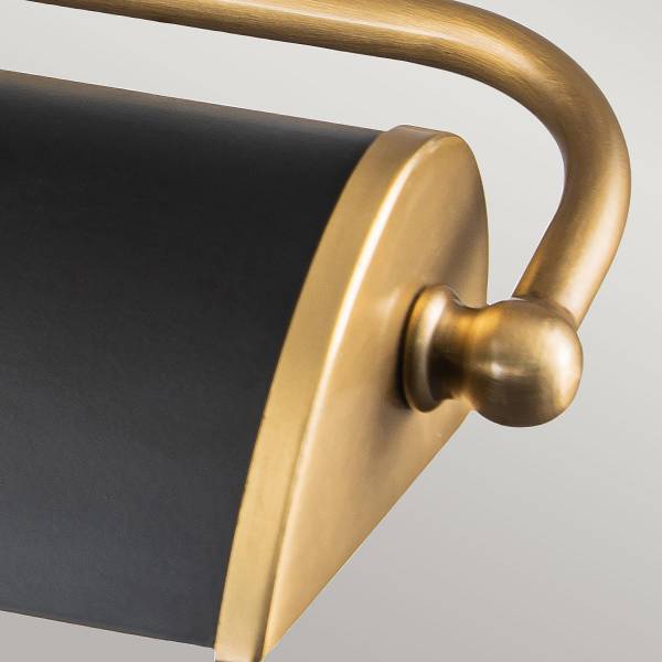 Wandleuchte Winchflied - Schwarz - Breite: 45 cm