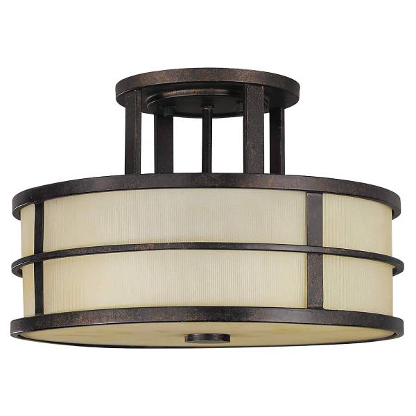 Deckenleuchte Fusion - Rostbraun - Höhe: 23 cm