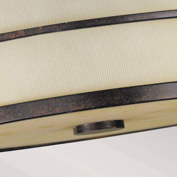 Deckenleuchte Fusion - Rostbraun - Höhe: 23 cm