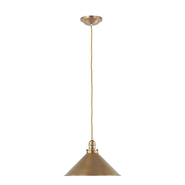 Pendelleuchte Provence - Stahl - 1-flammig - Messing