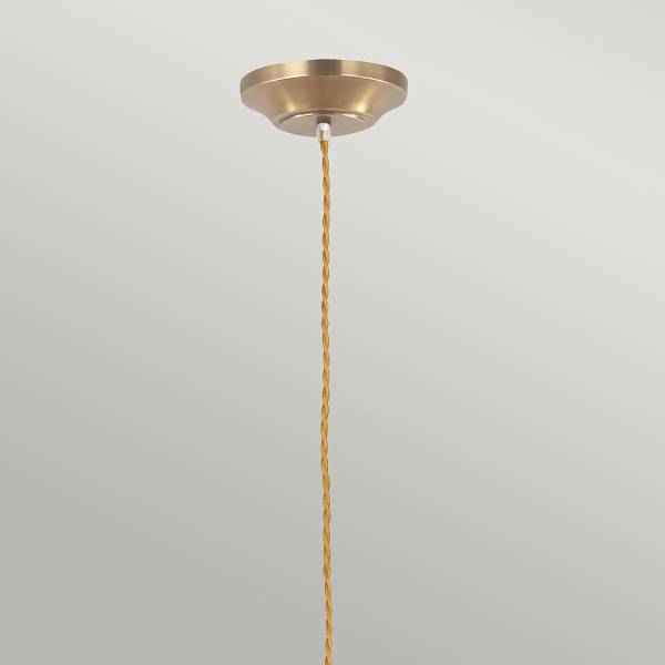 Pendelleuchte Provence - Stahl - 1-flammig - Messing