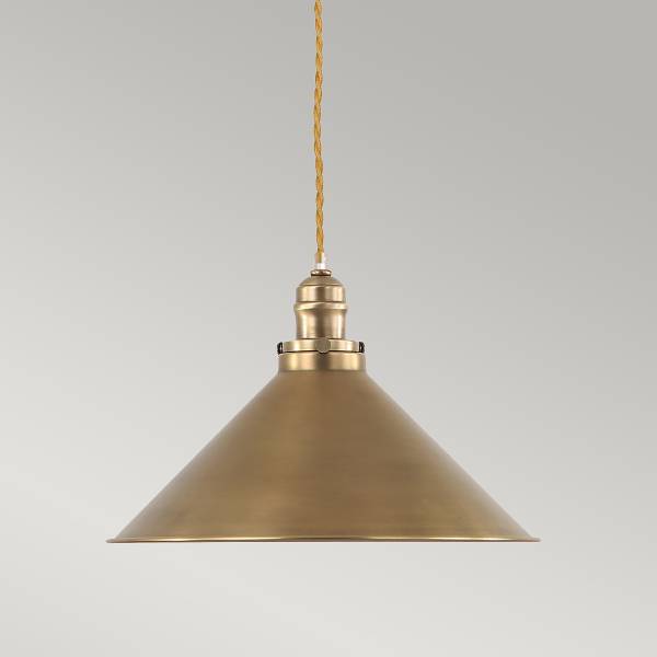 Pendelleuchte Provence - Stahl - 1-flammig - Messing