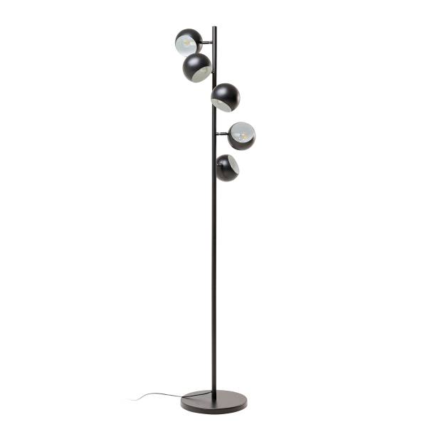Stehleuchte Calotta - Schwarz - Stahl - 35 x 180 x 35 cm