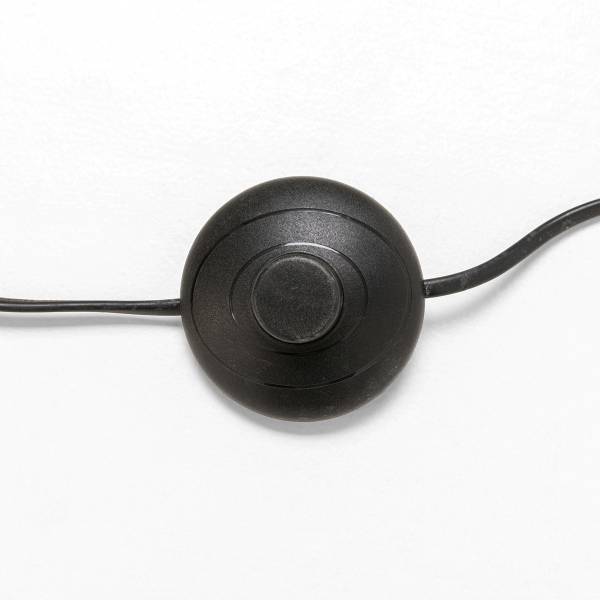Stehleuchte Calotta - Schwarz - Stahl - 35 x 180 x 35 cm