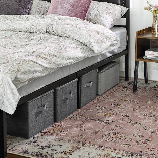 Aufbewahrungsbox Rulls 3er-Set - Grau - Mischgewebe - 40 x 25 x 30 cm