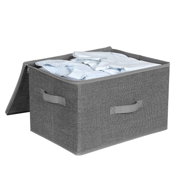 Aufbewahrungsbox Rulls 3er-Set - Grau - Mischgewebe - 40 x 25 x 30 cm