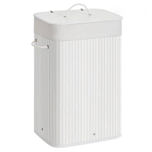 Wäschekorb Abeurador Typ A - Weiß - Baumwollstoff - 40 x 60 x 30 cm