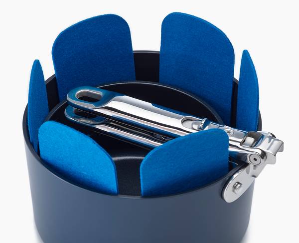 Topfset Space 6-teilig - Blau - Keramik - Andere - 37 x 50 x 36 cm