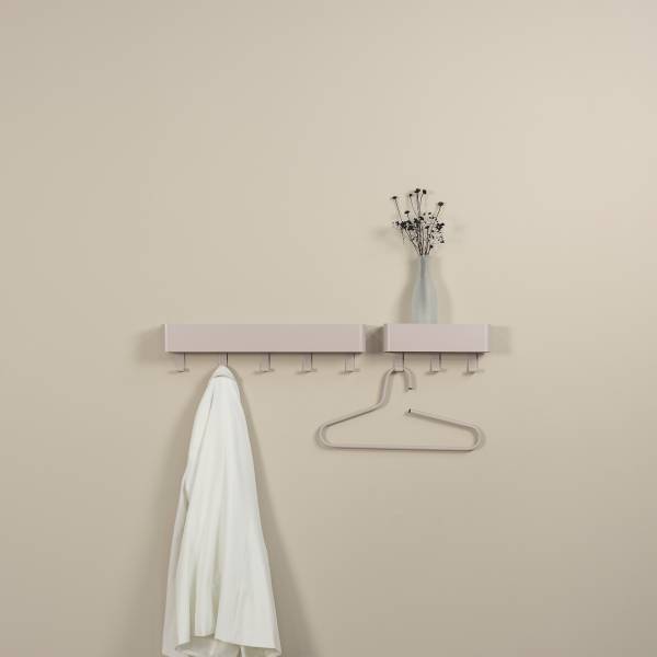 Garderobenleiste Dax Play - Metall - Kaschmir - Breite: 27 cm