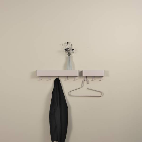 Garderobenleiste Dax Play - Metall - Kaschmir - Breite: 27 cm
