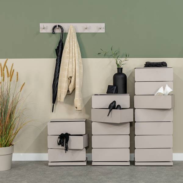 Garderobenleiste Oxnard II - Metall - Kaschmir - Breite: 50 cm
