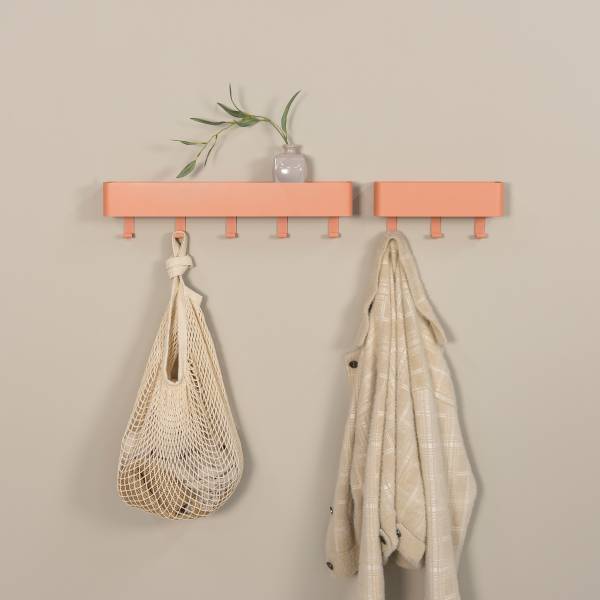 Garderobenleiste Dax Play - Metall - Apricot - Breite: 27 cm