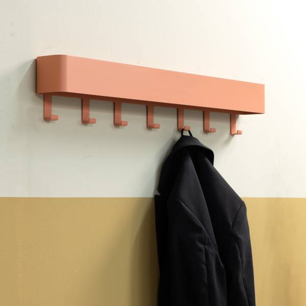 Garderobenleiste Dax Play - Metall - Apricot - Breite: 72 cm