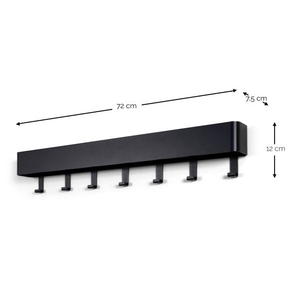 Garderobenleiste Dax Play - Metall - Apricot - Breite: 72 cm