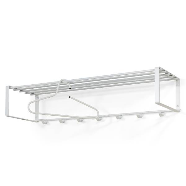 Wandgarderobe Welbeck - 100 cm - Metall - Weiß