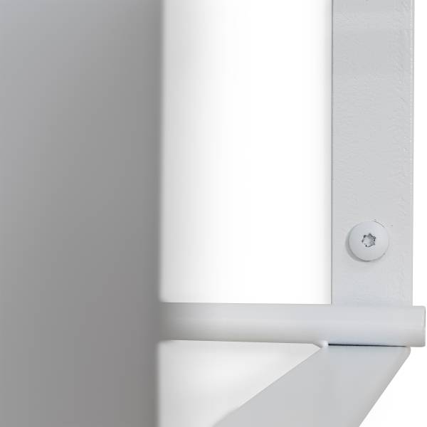 Wandgarderobe Welbeck - 100 cm - Metall - Weiß