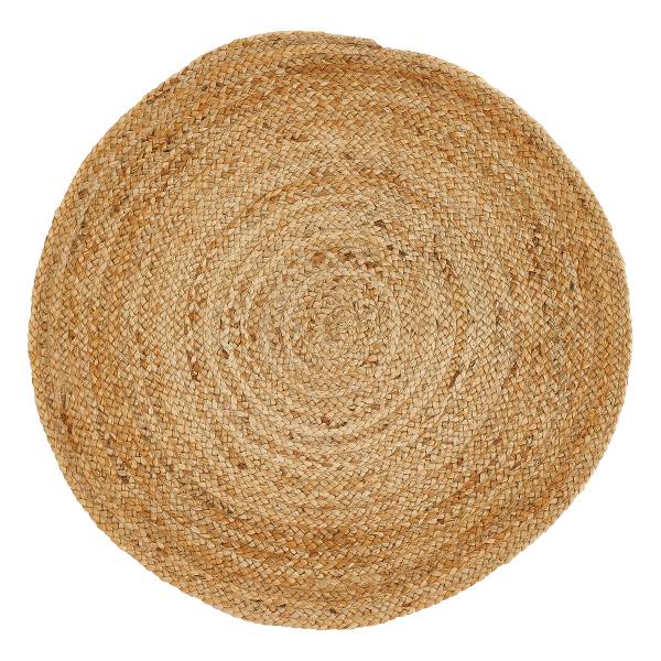 Teppich Mamda I - Jute - Natur - Durchmesser: 60 cm