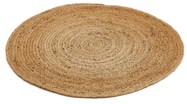 Teppich Mamda I - Jute - Natur - Durchmesser: 60 cm