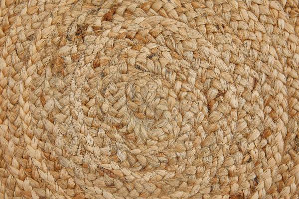 Teppich Mamda I - Jute - Natur - Durchmesser: 60 cm
