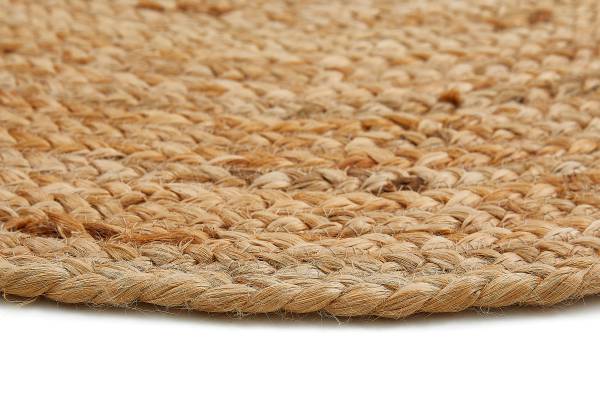 Teppich Mamda I - Jute - Natur - Durchmesser: 60 cm