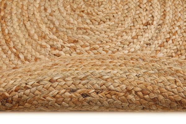 Teppich Mamda I - Jute - Natur - Durchmesser: 60 cm