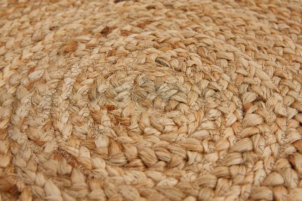 Teppich Mamda I - Jute - Natur - Durchmesser: 60 cm