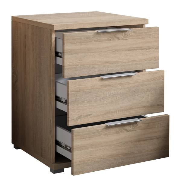 Nachtkommode Expedito - Eiche Sonoma Dekor - Höhe: 61 cm