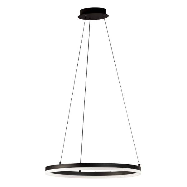 LED-Pendelleuchte Sirko Typ C - Eisen - Schwarz - 1-flammig