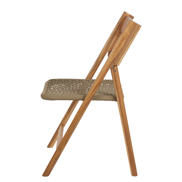 Klappstuhl BOHO GARDEN - Akazienholz/Polyester - Grün