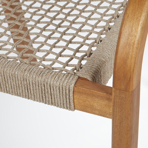 Gartenstuhl BAYONNE 2er-Set - Akazienholz/Polyester - Beige