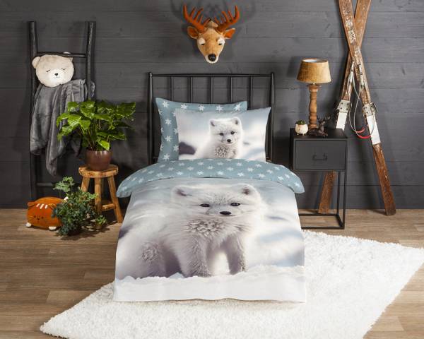 Flanell-Bettwäsche 33021 - 140 x 200/220 cm + Kissen 70 x 60 cm