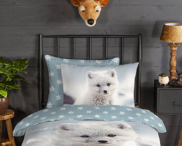 Flanell-Bettwäsche 33021 - 140 x 200/220 cm + Kissen 70 x 60 cm