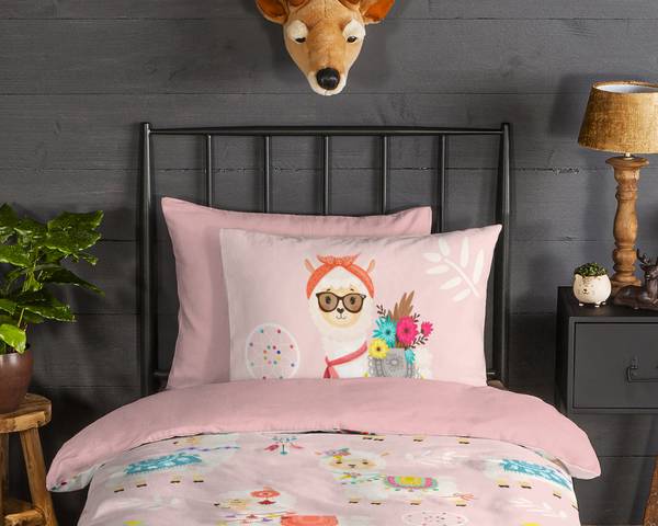 Flanell-Bettwäsche 33034 - 140 x 200/220 cm + Kissen 70 x 60 cm