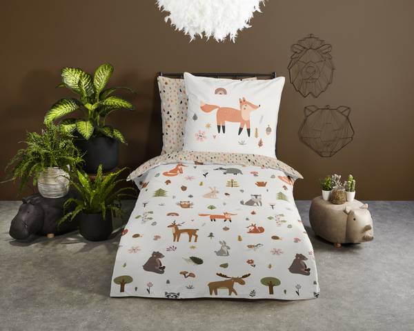 Renforcé-Bettwäsche 32046 - 135 x 200 cm + Kissen 80 x 80 cm