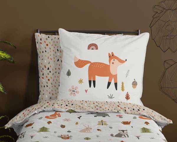 Renforcé-Bettwäsche 32046 - 135 x 200 cm + Kissen 80 x 80 cm