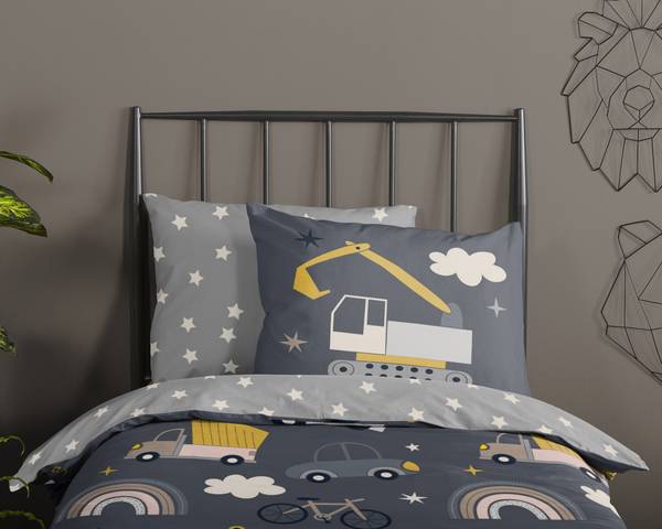 Renforcé-Bettwäsche 32086 - 140 x 200/220 cm + Kissen 70 x 60 cm