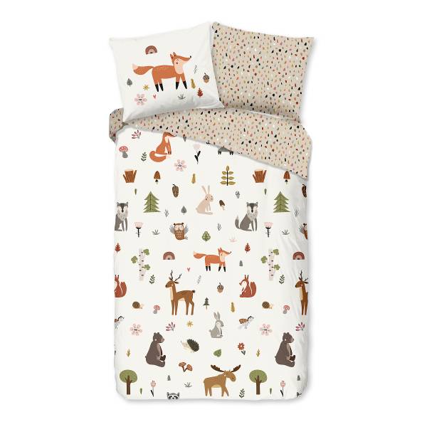 Renforcé-Bettwäsche 32046 - 140 x 200/220 cm + Kissen 70 x 60 cm