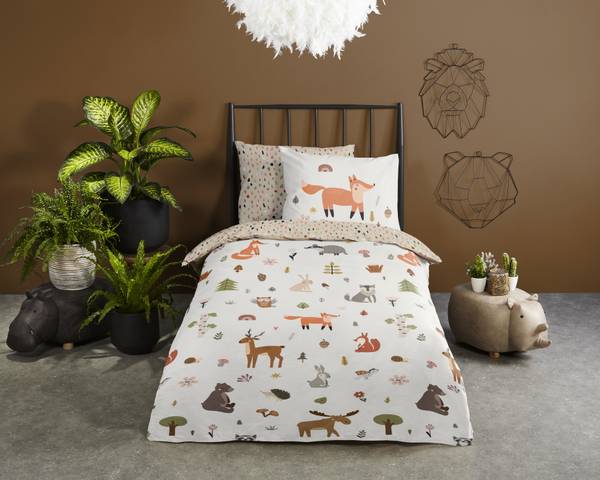 Renforcé-Bettwäsche 32046 - 140 x 200/220 cm + Kissen 70 x 60 cm