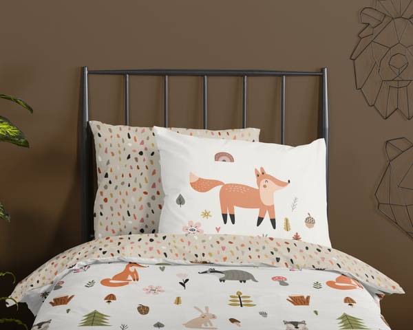 Renforcé-Bettwäsche 32046 - 140 x 200/220 cm + Kissen 70 x 60 cm