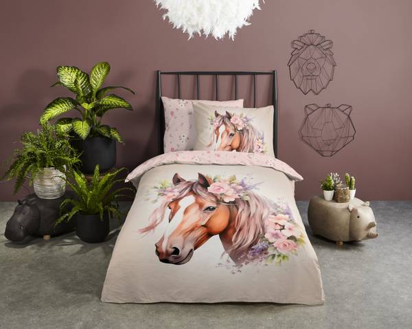 Renforcé-Bettwäsche 33107 - 140 x 200/220 cm + Kissen 70 x 60 cm